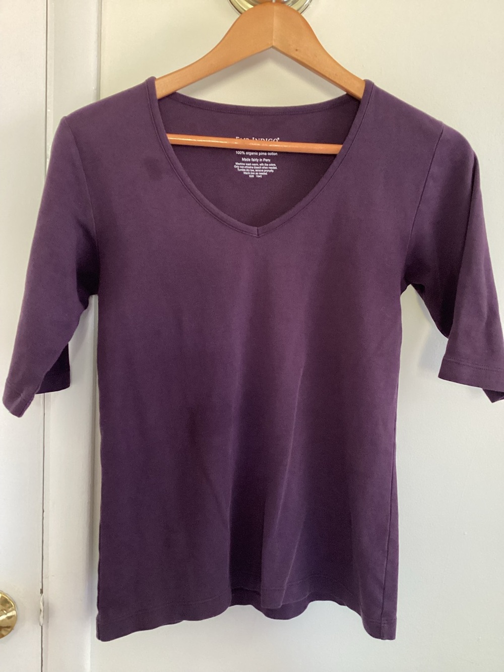Fair indigo v neck